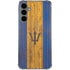 Barbados Flag Dark Wood Galaxy S24 Plus Clear Case